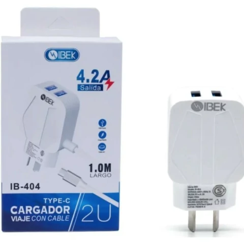 CARGADOR TIPO C 4.2 + 2 USB CARGA RAPIDA – Tecnoadictos