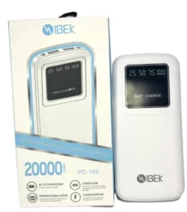 CARGADOR PORTATIL POWER BANK 20000MAH IBEK