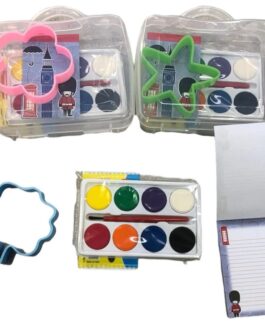 SET DE ARTE VALIJITA ANOTADOR ACUARELAS MOLDE