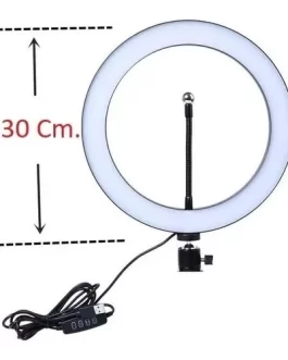 ARO DE LUZ LED 12″ PULGADAS FRIO CALIDO