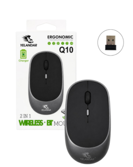 MOUSE INALAMBRICO ERGONOMIC Q10