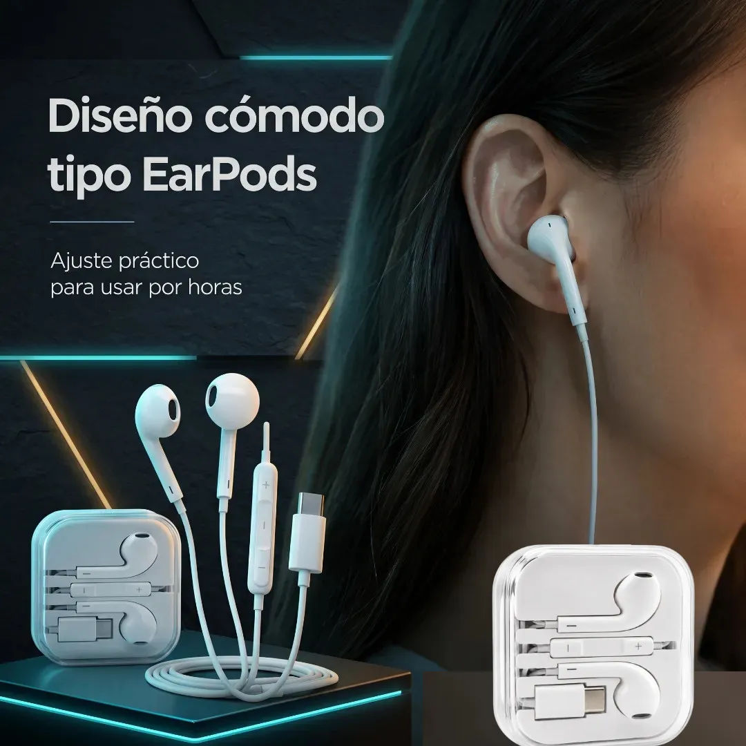 AURICULAR MANOS LIBRES USB-C EARPODS - Imagen 7