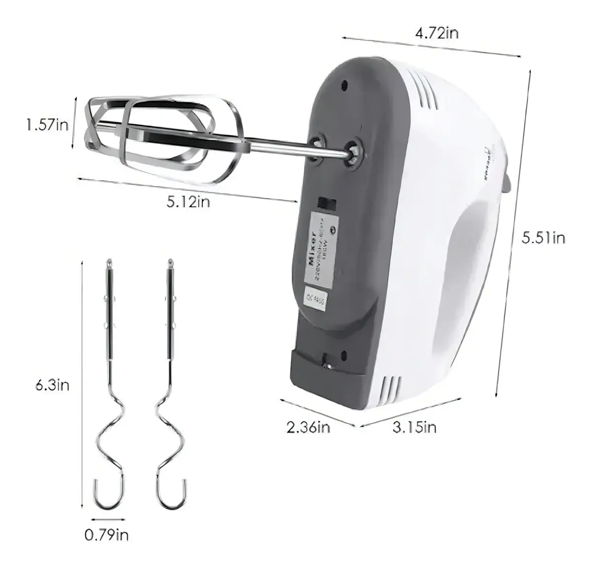 BATIDORA DE MANO 260W. - Imagen 5