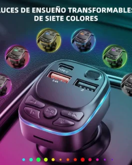 ADAPTADOR DE AUTO TRANSMISOR RECEPTOR BLUETOOTH